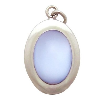 Vintage Sterling Silver Dolan & Bullock Natural Moonstone Pendant Charm 1960s