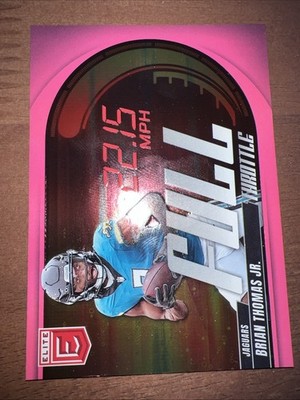 2025 Panini Donruss Elite - Full Throttle Brian Thomas Jr. #2 Pink