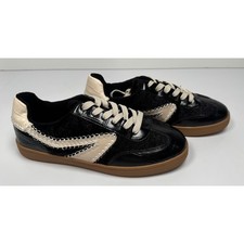 DV by Dolce Vita Women's Valet Stitch Sneakers Black Size 9 NEW 029SA