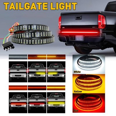 48IN LED Red Tailgate Pick-up Reverse Amber Light White Signal Brake Universal