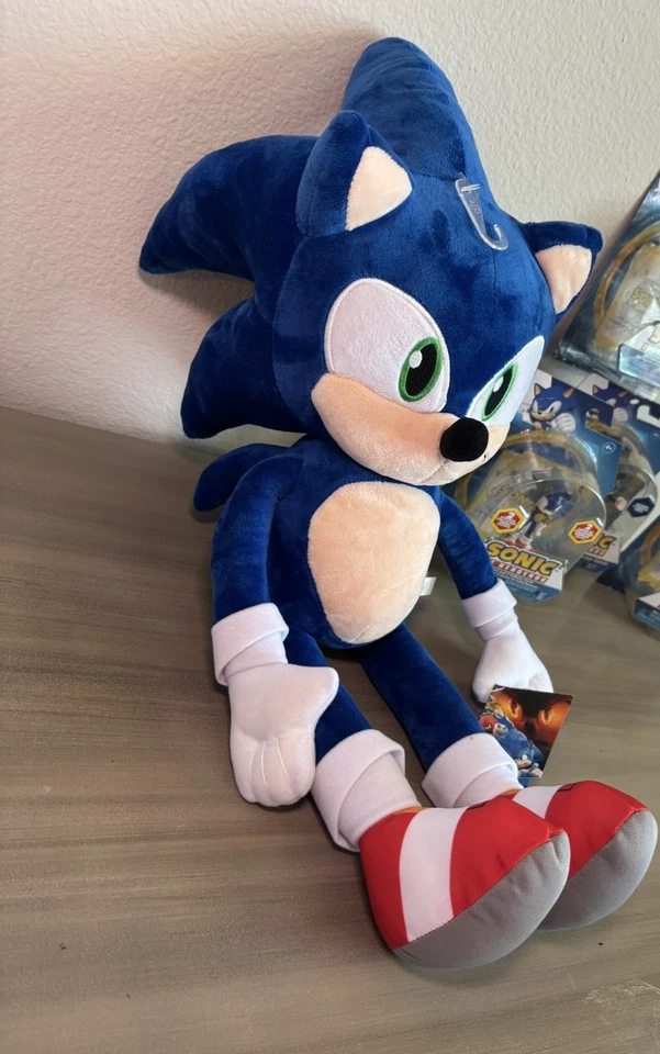 Muñeco de Peluche Sonic the Hedgehog Juguete de Peluche 18" Auténtico SEGA NUEVO CON ETIQUETAS Serie 3 Foto 3 de 4