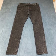 Vintage Levi's 512 Jeans Mens 36x34 Black Denim Dark Wash Everyday Wear Outdoor