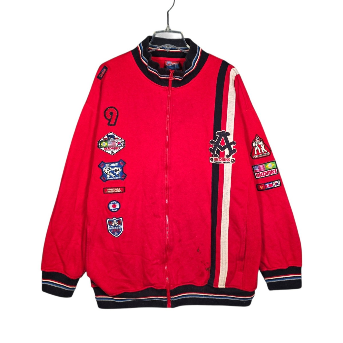 Vintage Y2K Akademiks Track Jacket Mens XXL Full Zip Logo AKDMKS