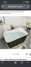Japanese Style Soaking Tub With Built In Seat