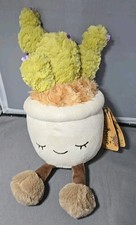 Greenhouse by Russ 14" Inch Fuzzy Cactus Potted Plant Plush Jazwares W Tag