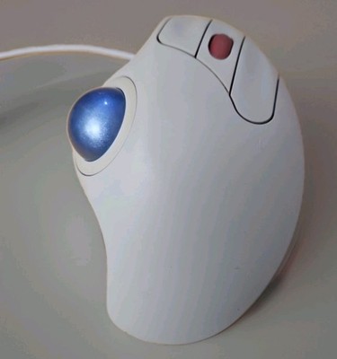 Logitech Trackman Marble Wheel Trackball Mouse T-BB13 Tested BLUE!!