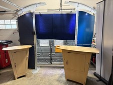 10x10 Modular Trade Show Exhibit and 2 Nomadic Display Walls