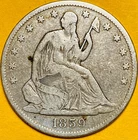 🔥1859-O U.S. SEATED LIBERTY SILVER HALF DOLLAR 50c COIN (Fine+), 2.8M Mintage!