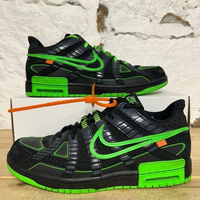 Nike Air Rubber Dunk x OW Green Strike Men's Size 12 Pre-owned CU6015-001