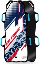 Sunlite Sports 45” Snow Sled – Foldable or Foam Style Toboggan for Kids & Ad