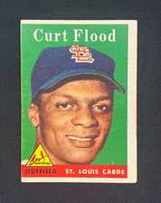 Topps 1958 Curt Flood Rookie #464 St. Louis Cardinals Baseball Card Base Set VG. rookie card picture