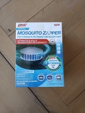 Mosquito Zapper-PIC Portable Charge & Go w/ LED Accent Light Rechargeable. New.