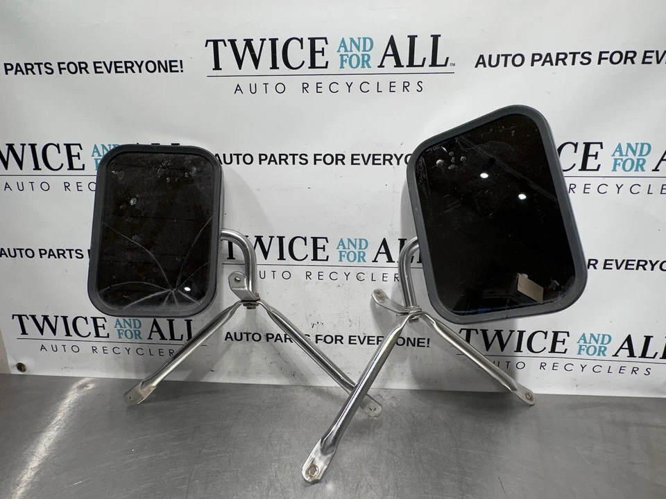 1972-1976 Dodge D100 D200 OEM Side View Mirror Set LEFT RIGHT ONE BROKEN - Image 2 of 4