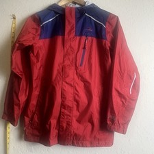 L L Bean Trail Model Rain Jacket Colorblock Kids Size Large 12-14 Waterproof