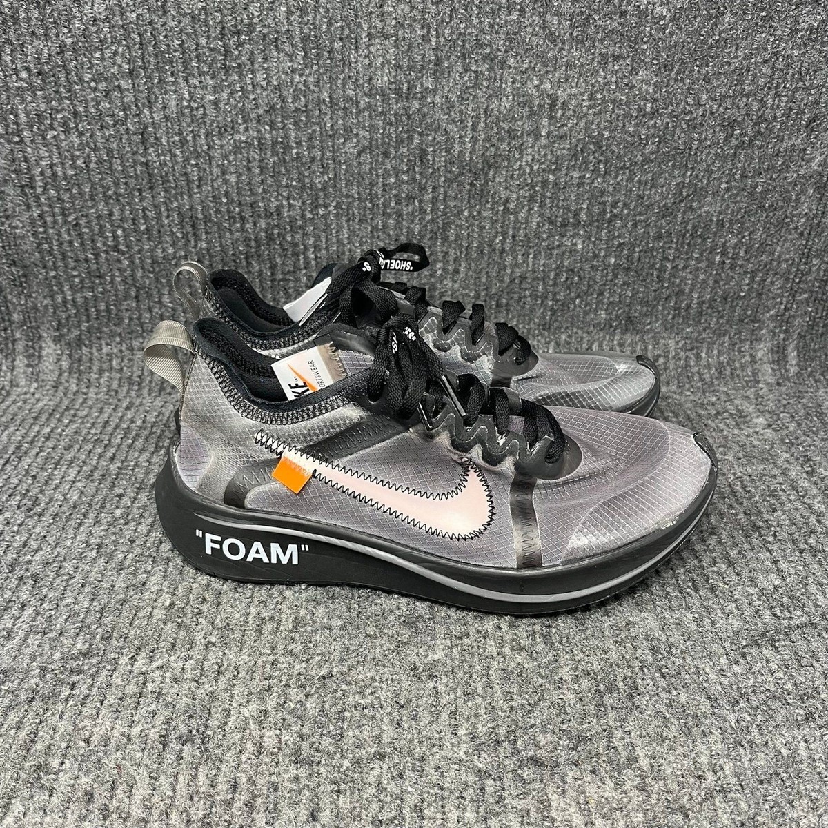 Nike Off-White x Zoom Fly SP Black Shoes Mens 6.5 / Womens 8