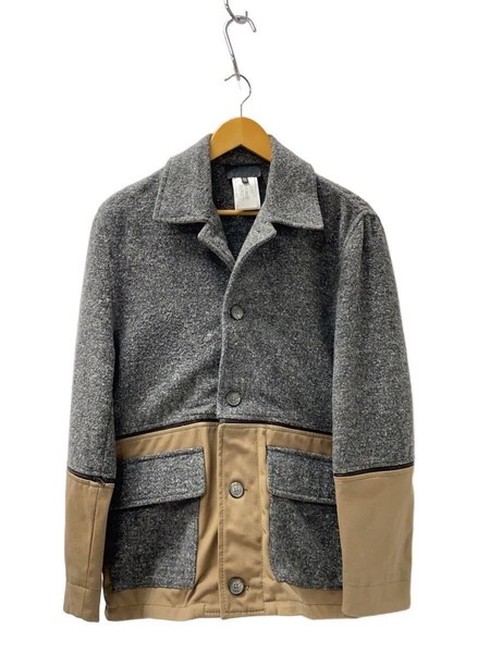 Dolce & Gabbana Other Archive Chaqueta de Acoplamiento con Cremallera 32 46 Lana Gris Gris Gris Liso Usada