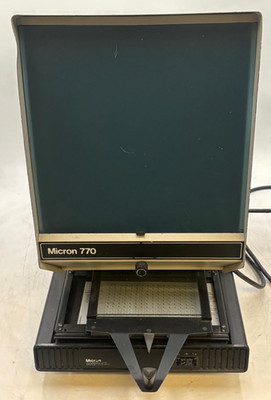 #ad #ad Micron Microfiche Reader Viewer Monitor Model 770 AS IS FOR PARTS ONLY $87.50