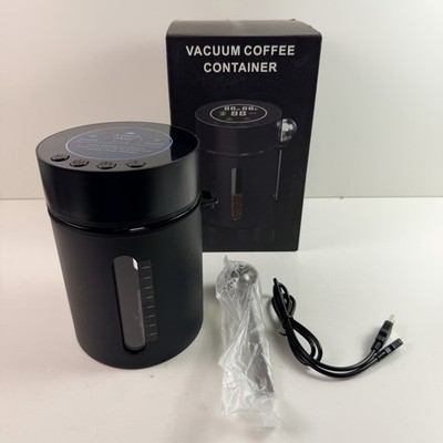Automatic Vacuum Coffee Canister 1.3L Airtight Container w Smart Pressure Sensor