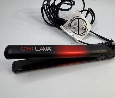 Chi Lava 1'' Volcanic Lava Ceramic Hairstyling Flat Iron GF8269 10' Cord