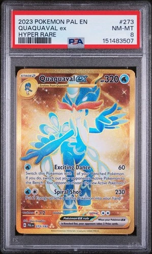 Pokémon TCG Quaquaval EX Scarlet & Violet Paldea Evolved Hyper Card 273/193