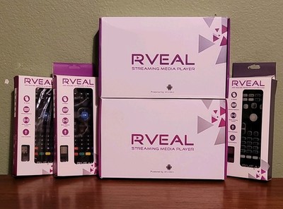 RVEAL Streaming Media Player Android 4.4 Wi-Fi HDMI 4K Black Remote Keyboard