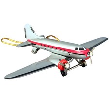 TIN DC-3 PLANE ORN  24