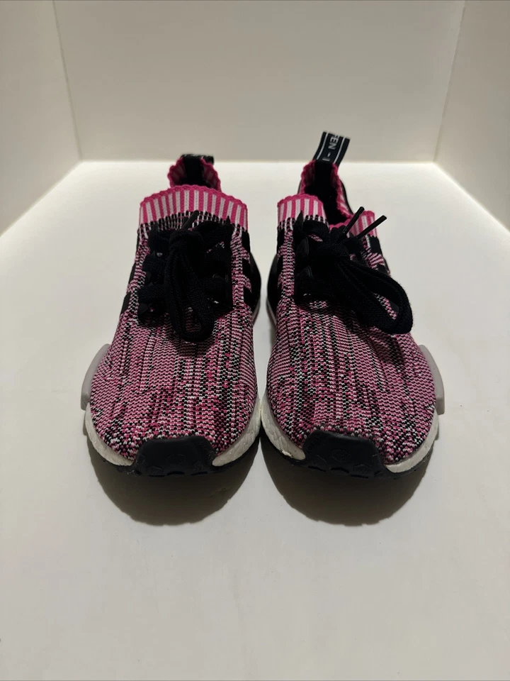 Adidas NMD_R1 PK Primeknit Rosa Negro Glitch Blanco BB2363 Mujeres EE. UU. 5.5 Foto 4 de 4