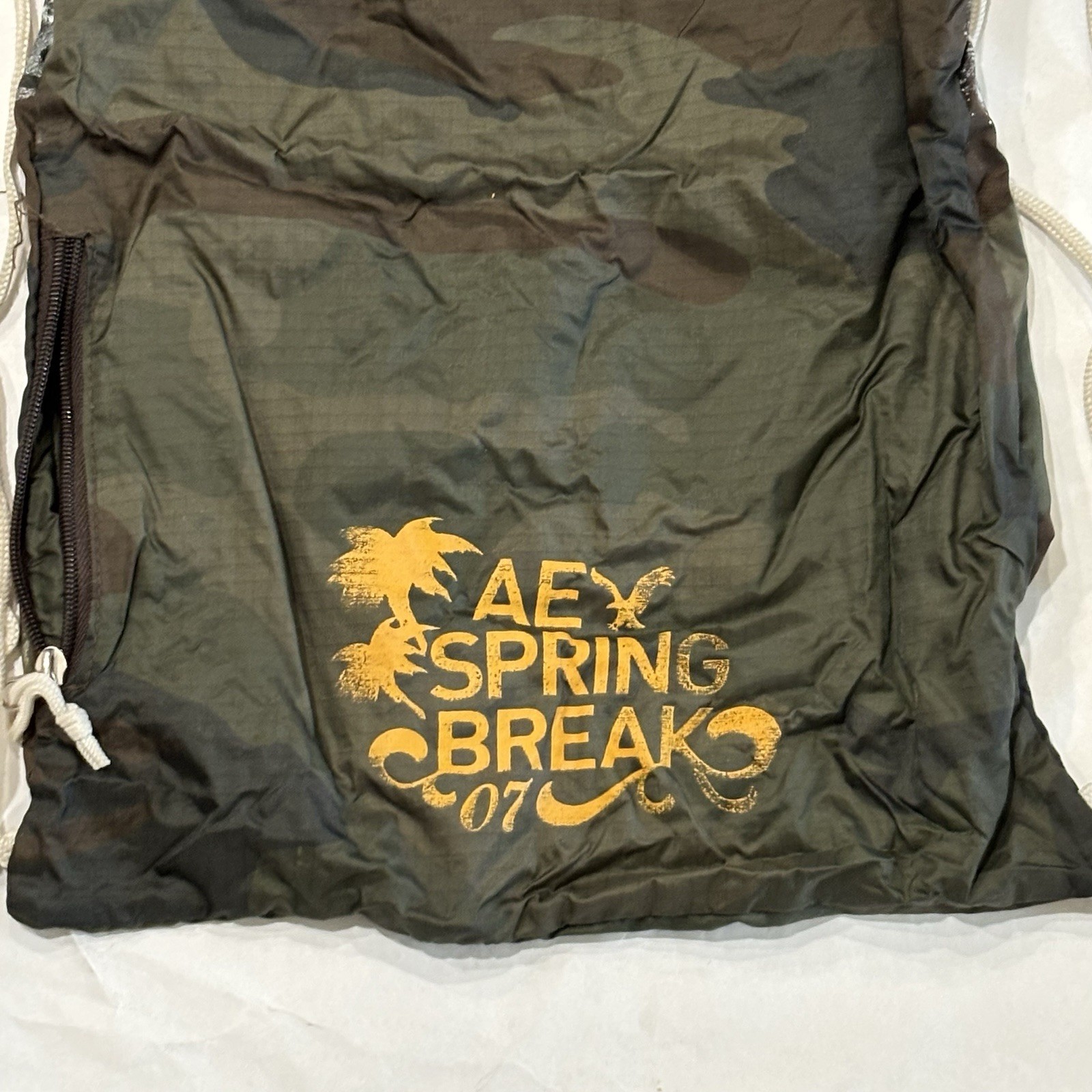 American Eagle Drawstring Backpack Camo Spring Br… - image 8