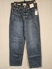 Universal Thread Jeans Women 2 Medium Wash 90s Baggy Mid Rise Relaxed Denim NWT