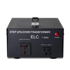 ELC T Series 3000 Watt Voltage Converter Transformer - Step Up/Down - 110v t...