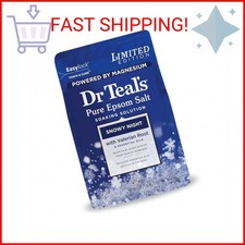 Dr Teal's Epsom Salt Magnesium Soak, Snowy Night, 3 lbs