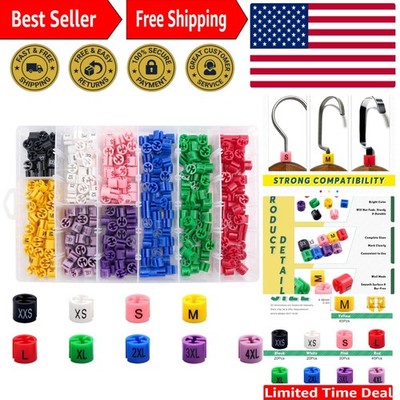 290Pcs Colorful Clothes Hanger Tags - Efficient Organization for Retail