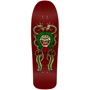 Powell Peralta Caballero Mask Burgundy/Gold Foil 9.75in Skateboard Deck