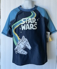 NEW Star Wars Rash guard Shirt NWT Disney 50 UPF / Size 9-10