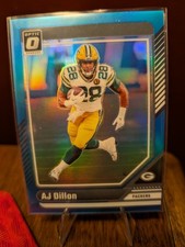 🔥 Aj Dillon SP Teal #/299 2024 Donruss Optic Parallel *Packers 
