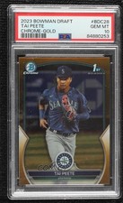 2023 Bowman Draft Chrome Gold Refractor /50 Tai Peete #BDC-28 PSA 10 GEM MT 1t5