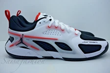 Jordan Heir Series 'Bloodline' White/Fire Red/Black FQ3858 106 Men's Sz 11.5