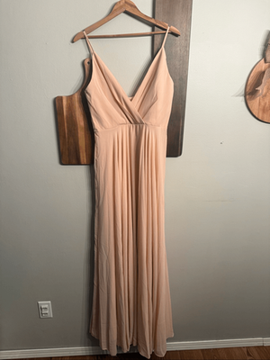 Morning Lavender Blush Cassidy Flowy V-Neck Sleeveless Maxi Dress Size  Medium | eBay