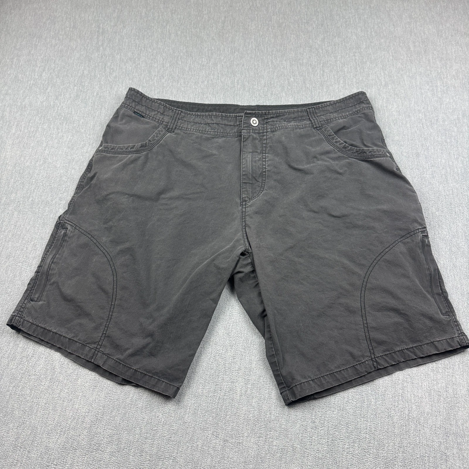 Kuhl Shorts Mens 42 Gray Vintage Patina Dye Cargo Ramblr Hiking Outdoor 5125