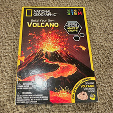 National Geographic STEM Build Your Own Volcano Kit w/ Pumice Geode, Age 8
