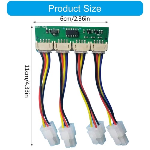 12V 4-in-1 PC Fan Speed Simulators for Antminer S21 Enhances Cooling Experience - Afbeelding 8 van 8
