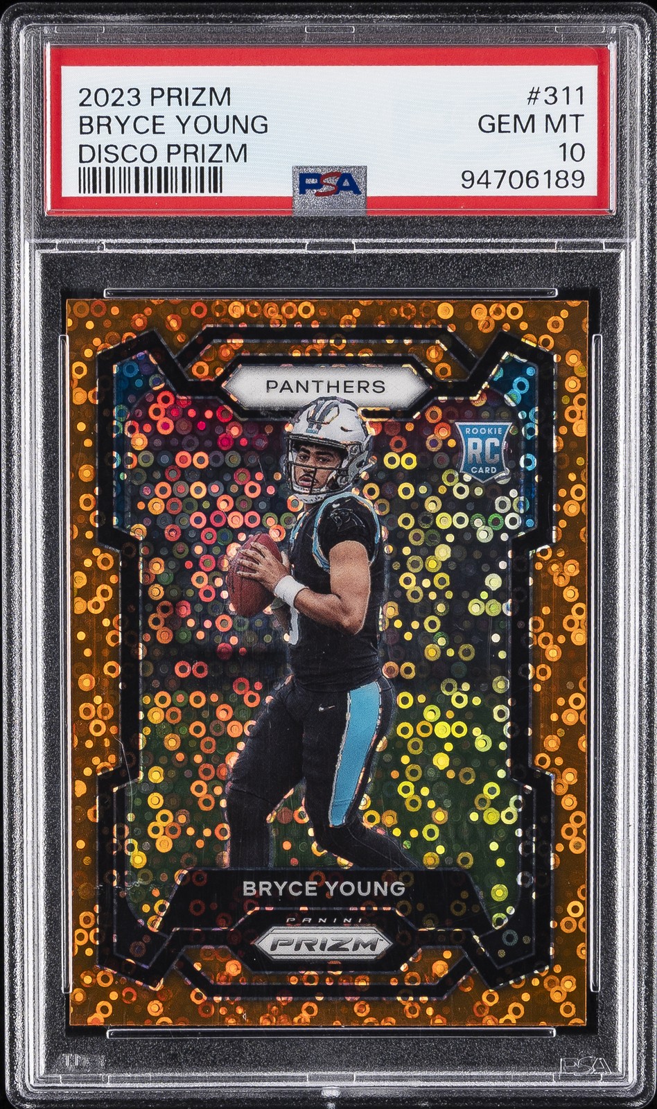 2023 PANINI PRIZM DISCO PRIZM #311 BRYCE YOUNG PSA 10