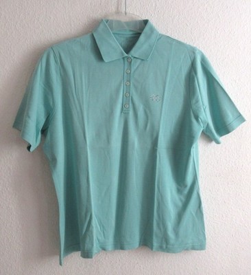 Adagio Damen Shirt  /  Polo-Shirt  ~blau~  Gr. 46   -100% Baumwolle-
