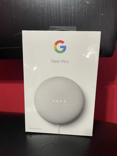 Brand New Google NEST Mini Smart Device Speaker 2nd Gen Chalk White Gray Sealed