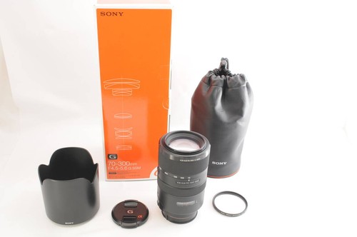 Near Mint Sony 70-300mm F4.5-5.6 G SSM SAL70300G Original Box, Complete
