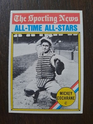 1976 Topps - The Sporting News AllTime All-Stars Mickey Cochrane #348