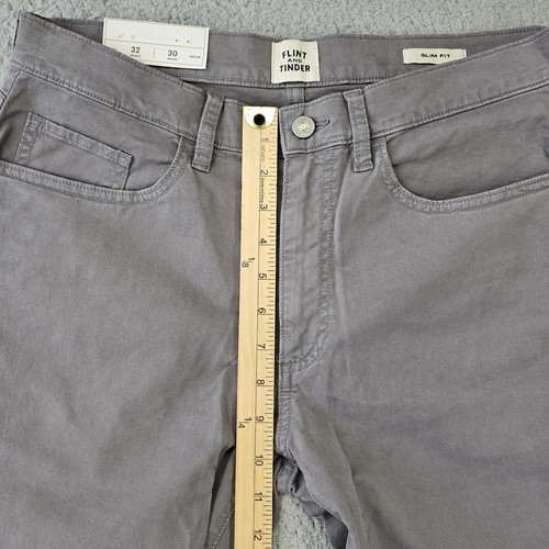 Flint And Tinder 365 Pants Mens 32x30 Washed Gray Slim Fit Huckberry Minimalist - Picture 8 of 12