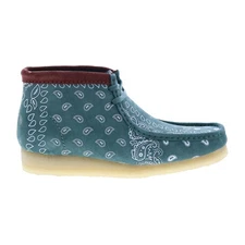 Clarks Wallabee Boot 26168803 Mens Green Suede Lace Up Chukkas Boots