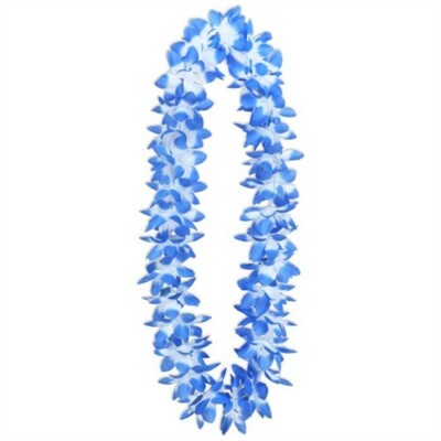Oasis Floral Lei Blue Hawaiian Luau Leis Luau Party Decorations | eBay