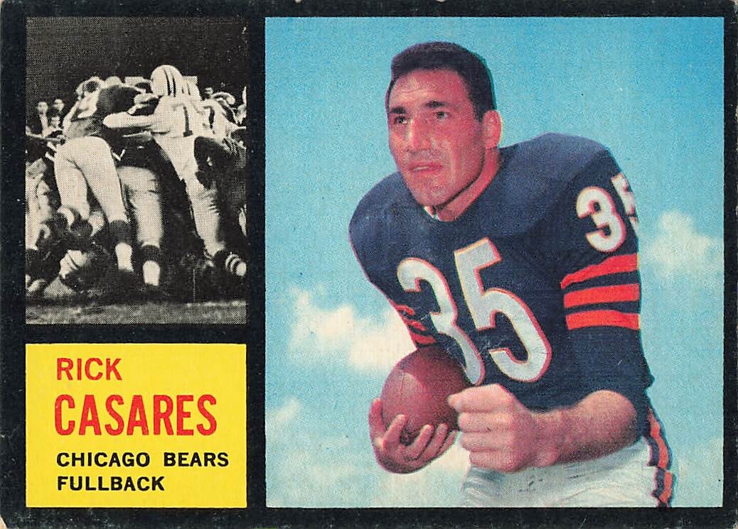 RICK CASARES 1962 TOPPS FOOTBALL #16